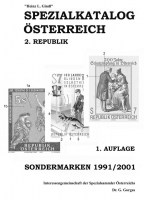 Heinz L. Gindl Spezialkatalog Österreich 2. Republik Sondermarken 1991 2001